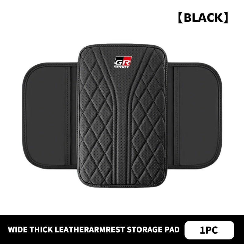 For Toyota Car Armrest Box Pad Leather Armrest Mat Auto Storage Accessories GR Sport Camry Prius Auris Crown Yaris Corolla CHR