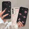 Чехол для телефона для Samsung Galaxy A55 A52 A33 чехлы A24 A15 A12 A23 A22 5G A54 A52s A53 A14 funda Чехол Крутой Роскошный Красный Мультяшный Бант