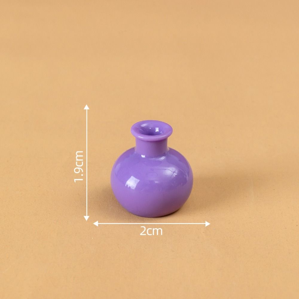 DIY Украшение Ваза Имитация Цвет Миниатюрные Фигурки Милая Маленькая Ваза