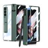 Модные магнитные чехлы из стекла с полной защитой для Samsung Galaxy Z Fold 4 Fold4 5g Fold3 Fold 3 Zfold4 чехлы для телефонов