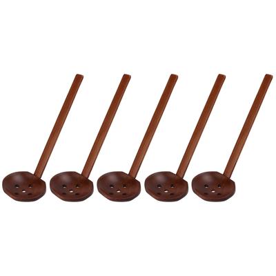 5 шт. Деревянные ложки Прочная ручка Ручная полировка Более гладкие Легкие Японская ложка из черепахового панциря