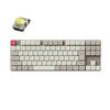 Keychron K1 Max Retro Color QMK Wireless Custom Mechanical Slim Bluetooth and Wired QMK JIS White LED Gateron Compatible with Mac and Windows Gateron