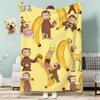 Curious George Throw Lightweight g Flannel Blanket Soft Skinfriendly for Summer Cooling