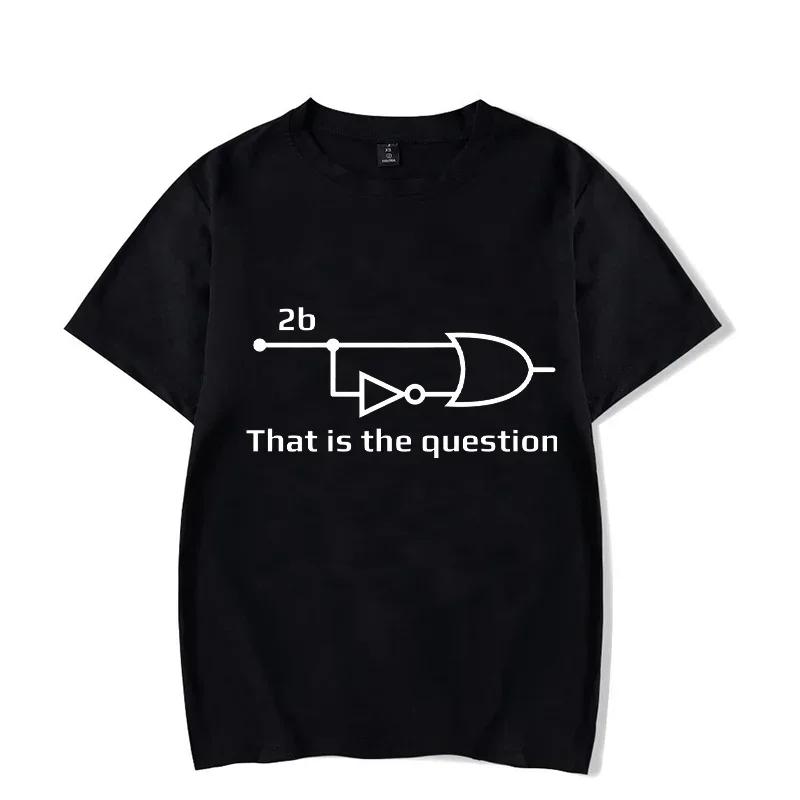 Electrical Engineer That Is Question Letter Printing Funny T Shirt for Men Cotton Vintage Clothes Men's T-shirts Y2k Clothes