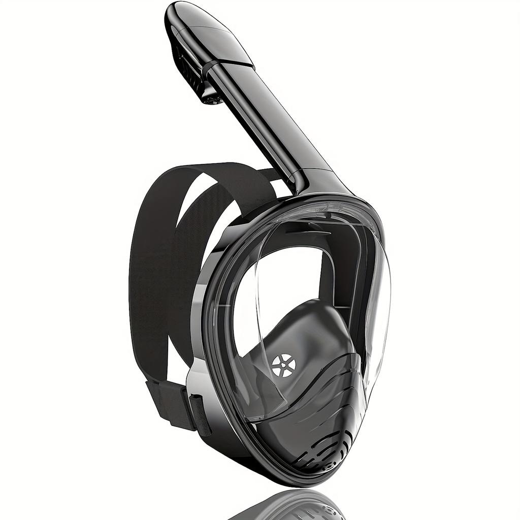 Детская полнолицевая маска для сноркелинга с креплением для камеры, панорамный обзор на 180°, противотуманные и противопротекающие очки для плавания и дайвинга, подходит для мальчиков и девочек