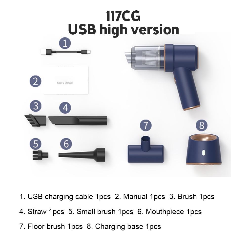 80000 Па Автомобильный Пылесос Беспроводная Зарядка Сжатый Воздуходувка 2 в 1 Воздушный Пылесос Ручной Высокомощный Пылесос Для Домашнего Офиса
