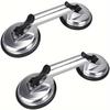 1pc Glass Suction Cup,Aluminium Heavy Duty Vacuum Lifter for Moving Glass/Window/Tiles/Mirror/Granite,Double Gripper Sucker Plat