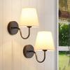 Xiaomi Modern Fabric Wall Lamps Retro Bedside Wall Lamp Living Room Wall Lights Simple Loft Wall Sconce Lighting Fixture AC85-265V E27