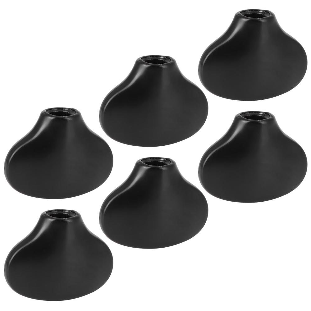 Колпачок колка укулеле ручка колка форма рыбий хвост маленький гитарный вал пряжка черный