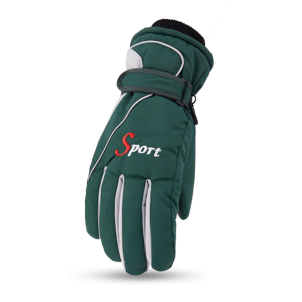 Мужские утолщенные зимние бархатные перчатки для катания на лыжах и велосипеде: Теплая защита от холода для приключений на свежем воздухе