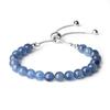 6mm Kyanite 925 Silver Slider Bracelet for Women