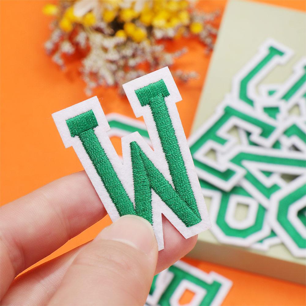 Fabric Embroidery Mixed Hat Badge Clothing Stickers Alphabet Patch Letters Patches Garment Applique