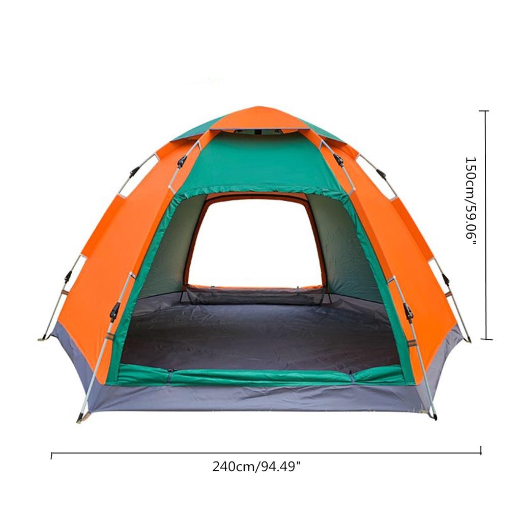 Автоматическая Ультралегкая Мгновенная Тень Бесплатная Конструкция 3-5 Человек Семейная Портативная Водонепроницаемая Мгновенно Раскладывающаяся Палатка Палатка для Кемпинга на Открытом Воздухе и Пеших Прогулок