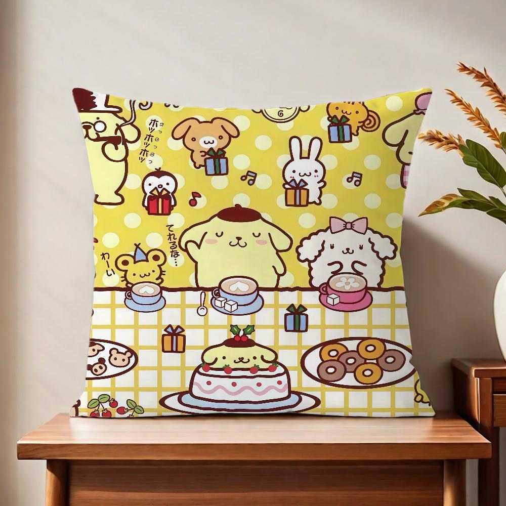 PPom CUTE PPom PPurin cushion cover For Pillow Printing Sofa Decoration Home Car Room Coffee Shop Office Nordic Simplicity