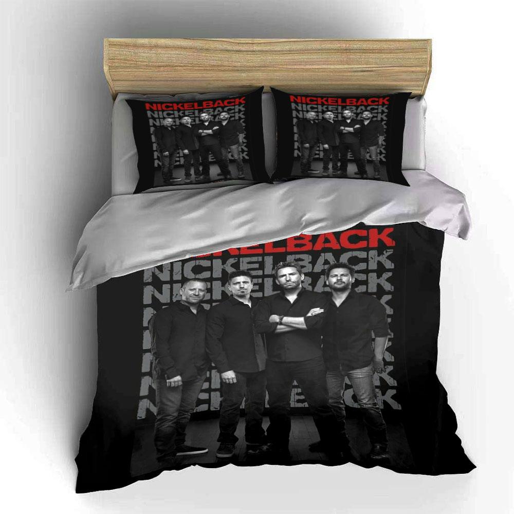 Nickelback Band Bedding Set Bedding Duvet Cover Set Duvet Cover Pillowcases  (1*Duvet Cover 2*Pillowcases, without duvet insert)