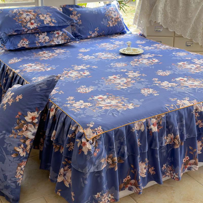 23 цвета, матовая нескользящая юбка-кровать, детская односпальная кровать, двуспальная кровать размера «queen-size», юбка кровати размера «king-size», защитный чехол для матраса/чехол, юбка-кровать с 2 наволочками