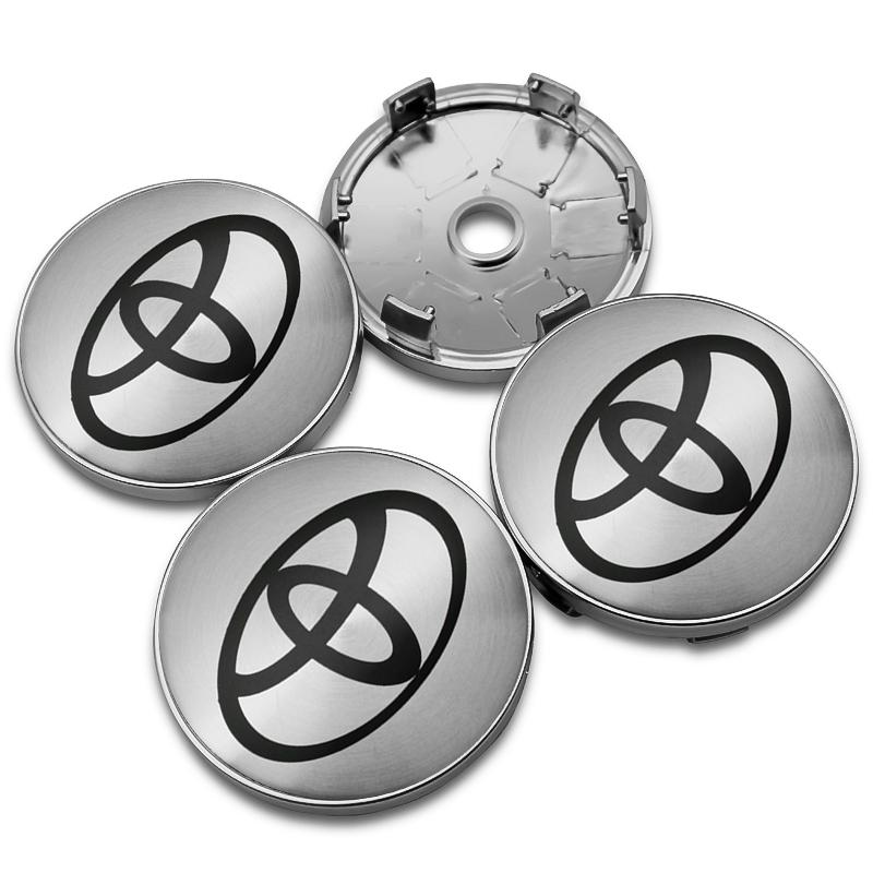 4 шт. 56+60 мм Наклейки-значки ступицы колеса автомобиля Центральные колпачки Покрытие диска Автоаксессуар Для Toyota Prado Yaris Hilux Verso Fortuner Supra