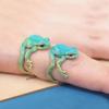 Alloy Frog Open Rings Opening Adjustable Ring Gift Tree Frog Ring  For Women