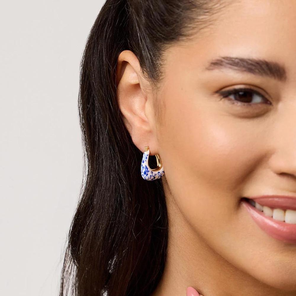 Китайские серьги из сине-белого фарфора, керамические, из фарфора, висячие, подарок