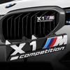 Fits BMW M Series: M5, 3 Series, X3M, X5M, M2, XM, M4, M6, X7M Grille Badge, Sport Decals (Black)