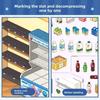 Large Size Shop Scene Sticker Cute Miniature Scene Sticker New Stacking Sticker Book  Children Toy