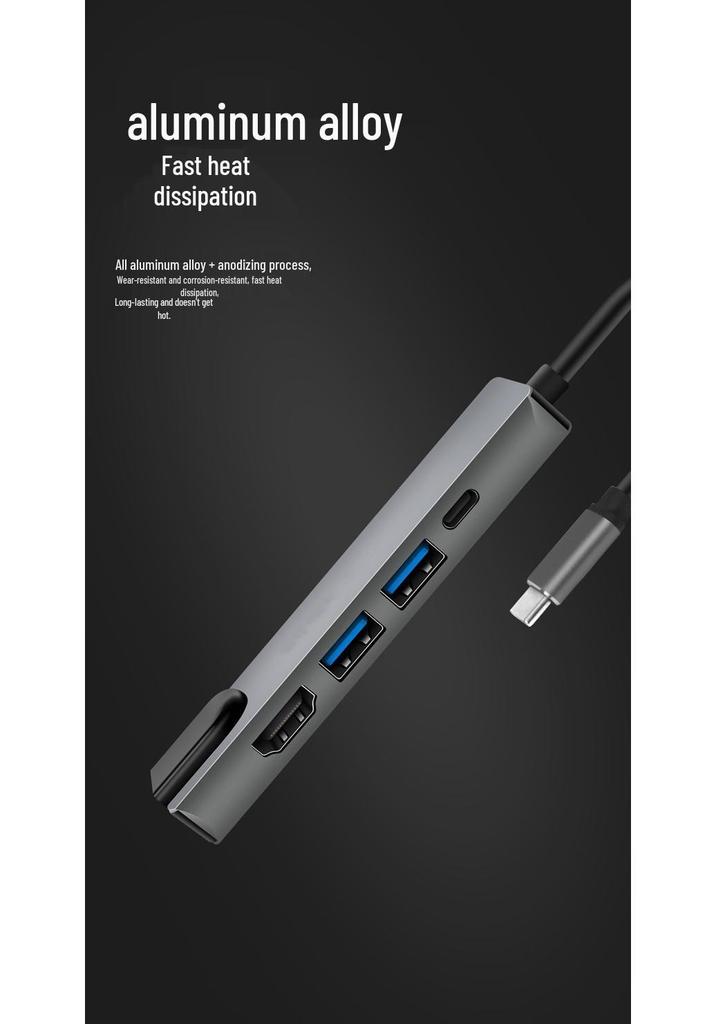 Многопортовый концентратор Type-C: USB-разветвитель с HDMI, Ethernet и док-станцией «восемь в одном».