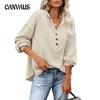 Spring and Autumn Women's Hoodie Blouse Long Sleeve Top Casual Loose Solid Color Hoodie Sweatshirt