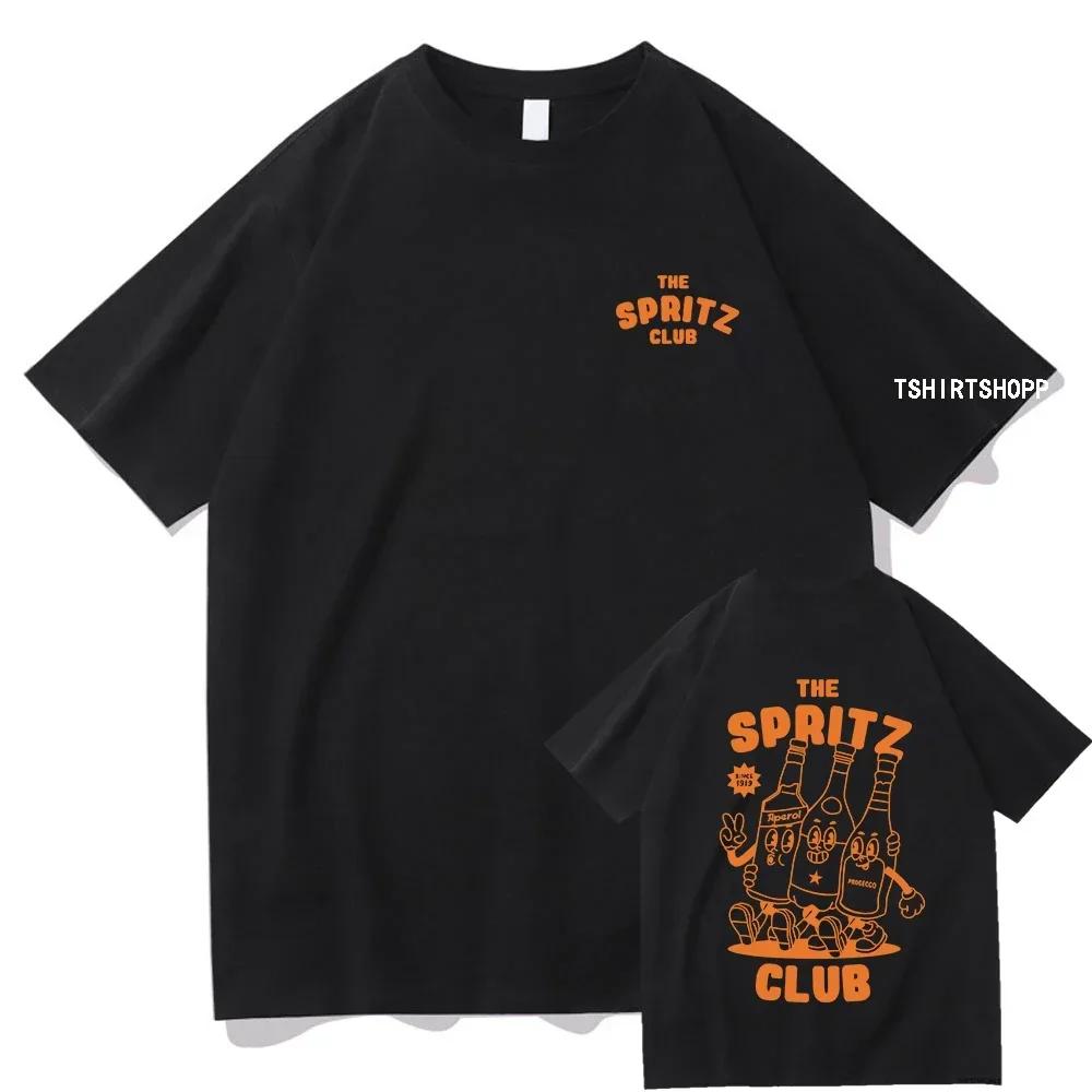 Футболка Aperol Spritz Club Espresso для женщин, Harajuku, винтажная графическая футболка, унисекс, высококачественные топы, ретро-хлопковые футболки