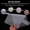 EXCEART 12 Pieces Mesh Clear Plastic Canvas Sheets Crossbody DIY Sewing Kit Form Cross Stitch Kits for Making Handmade Purse Bag Crafting, Yarn, Knit