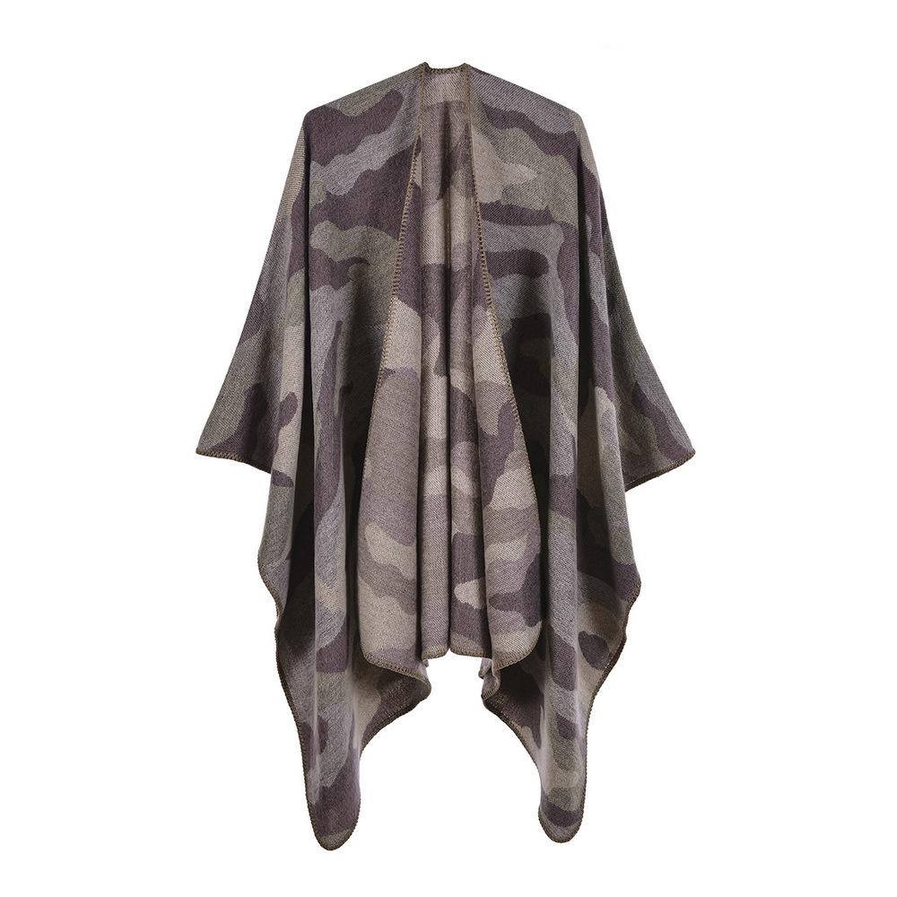 New Women's Autumn/Winter Jacquard Scarf Shawl Cape - Fashionable and Warm