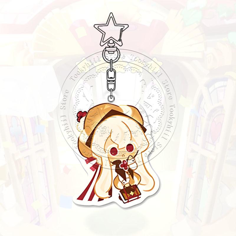 Ключница Cookie Run Kingdom Игра Мультфильм Кофе Каваии Студент Молочный Шоколад Фигурка Украшение для Сумки Лесник Подвеска Подарок на День Рождения