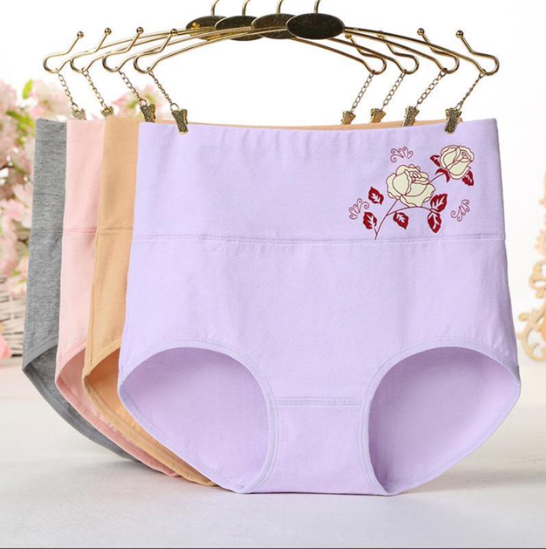 Women's Sexy Lace Panties High Waist Seamless Cotton Underwear Briefs Knickers Underpants