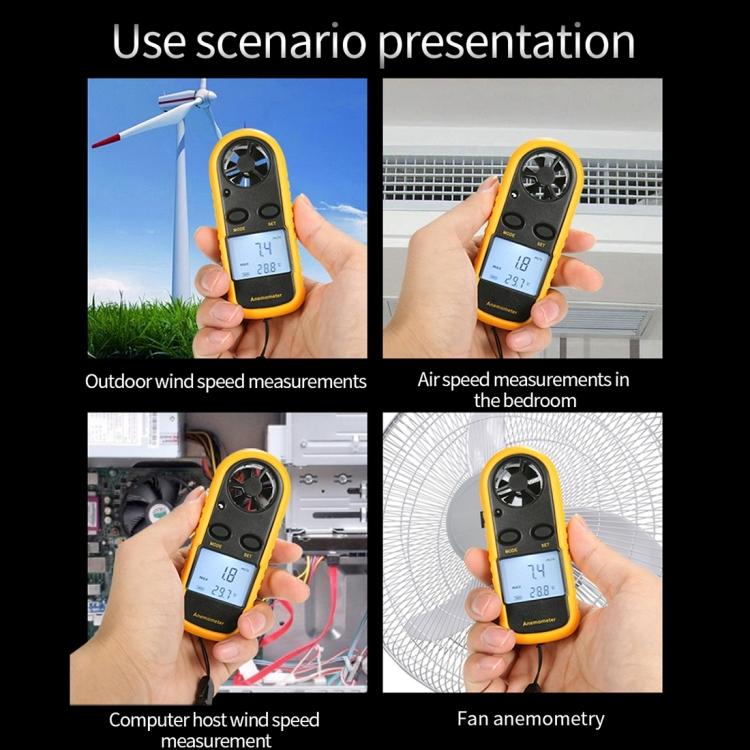 AR-816 Digital Electronic Thermometer Anemometer