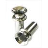 Two Stainless Steel Flower Vase Holders for Graves, with Flanges, 44, Drop-in Design (one Pair)