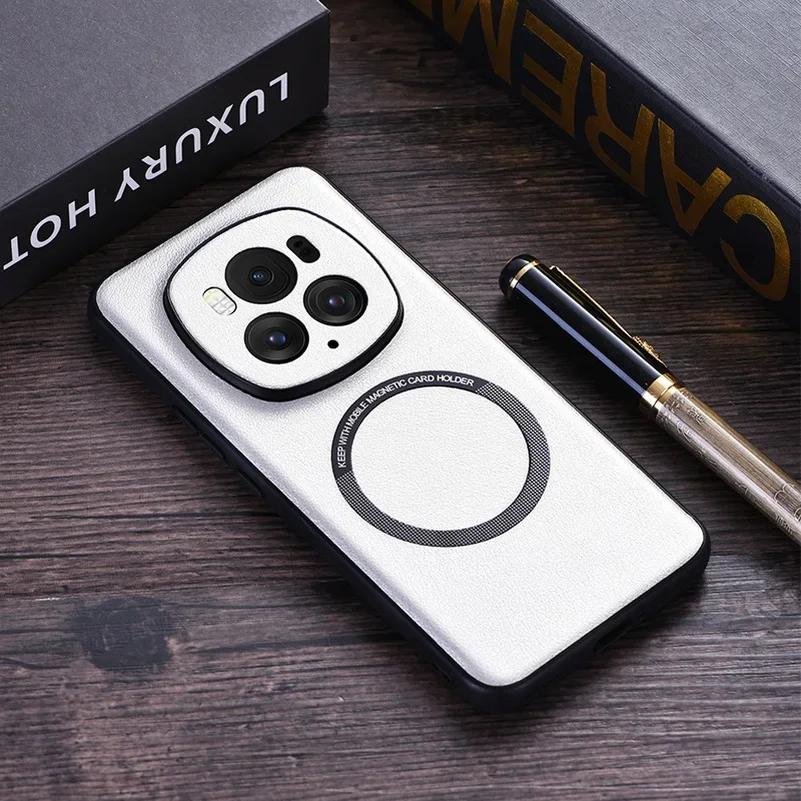 Роскошный кожаный чехол для Honor Magic 6 Lite Pro 5 Pro 4 3 Honor 200 100 Pro 90 Pro X7A X8A X9A противоударный магнитный противоударный чехол Magsafe Business