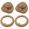 Set of 2 Replacement Gaskets for Thermos JNL Series Water Bottles (B-004643) - Includes Lid and Cap Gaskets
