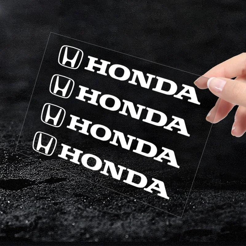 2025 Hot 4pc Car Styling Door Handle Stickers Tire Rear View Mirror Decals For Honda Civci CRV Accord Mugen Prelude FIT City CRZ