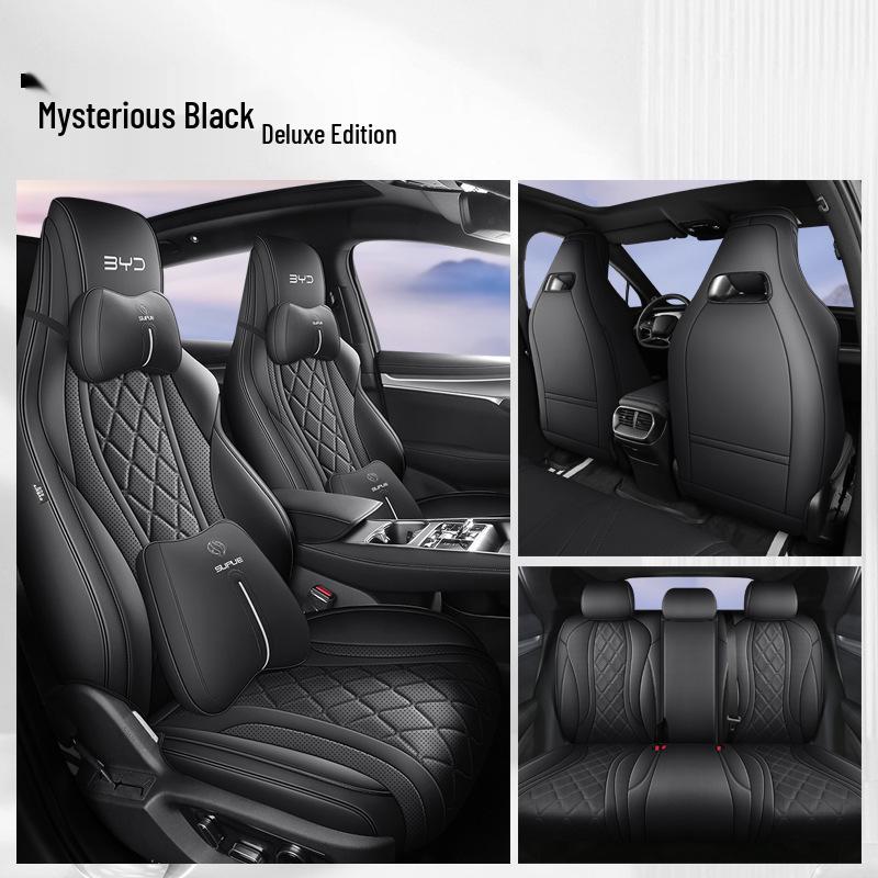 BYD Sea Lion Universal Car Seat Cushion - New Model, Full Leather, All-Season