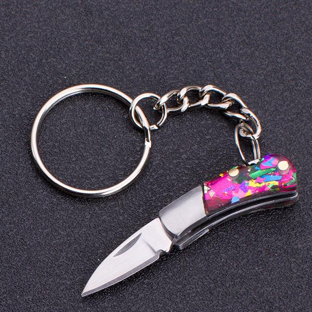 Брелоки для ключей Брелоки для ключей Подарки Разборка своими руками Экспресс-доставка Брелоки для ключей, Мини-брелок, Маленький нож, Красочный карманный мини-подарок