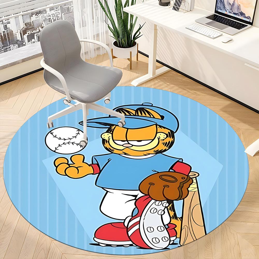 1 шт. Круглый ковер Garfield для офиса, под офисные стулья, спальни, гостиной, домашний декор a1016085