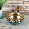 Драгоценные камни 6 дюймов латунная урли этническая традиционная чаша с колокольчиками, драгоценные камни, материал - латунь, упаковка 1 - 500 мл новая