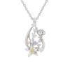 Disney The Little Mermaid Silver Pendant Necklace Cubic Zirconia [Disney] (VPCDS20133)