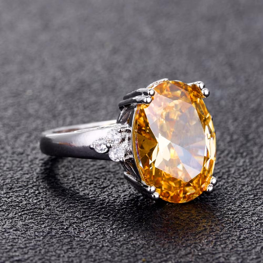 High Quality 925 Silver Gemstone Rings for Women Wedding Anniversary Party Christmas Gift Jewelry Wedding Party Ring Wholesale