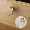 10pcs Golden Polished Metal Drawer Knobs, 20x25mm - Durable Single Hole Handles for Cabinets, Wardrobes & Dressers with Screws Included