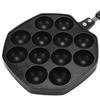 Takoyaki Grill Pan Plate 12 Holes Non-Stick Cooking Grill Baking Pan Octopus Ball Baking Tray for Squid Balls Pancakes