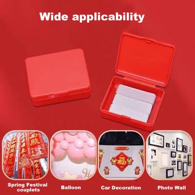 3 коробки 60 шт./коробка двухсторонней ленты каждая легко отклеивающаяся прозрачная клейкая прямоугольная наклейка прочная водонепроницаемая клейкая лента