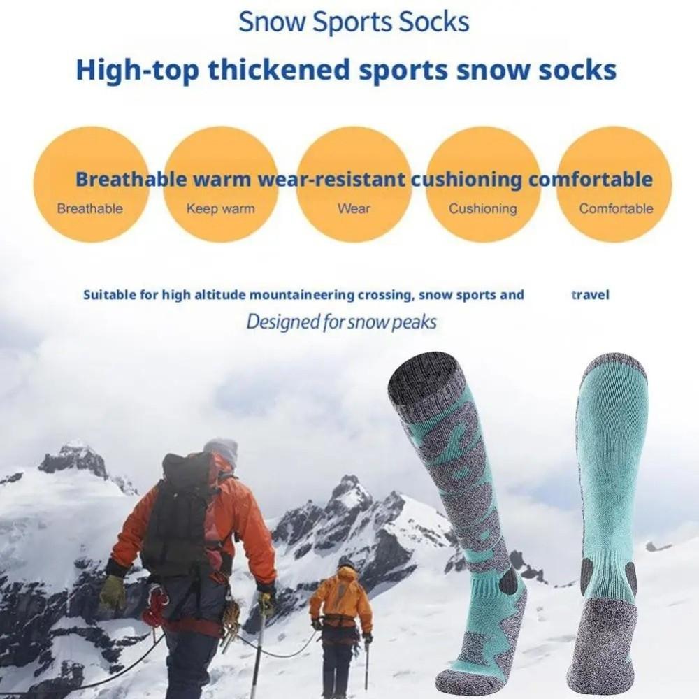 Thickened Thermal Socks Breathable Knee High Socks Fashion Winter Ski Socks for Cold Weather