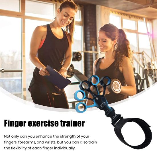 Тренажер для силового захвата с силиконовым захватом и 5 эластичными накладками для пальцев 3 уровня сопротивления Регулируемая терапия для рук, реабилитационная тренировка, носилки для пальцев