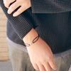 Vendome Aoyama Official Bracelet Silver 925 Double Circle Cord ASVB2310MSD2 Black [Web Exclusive]