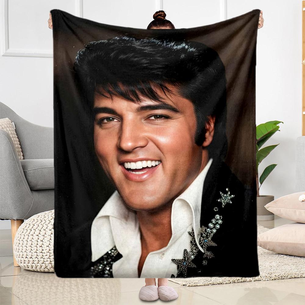 Elvis Blanket Soft Cozy Suitable For Sofa Livingroom Bedding For All Occasions Warmthful Decor Gift For Travel Home Birthdays